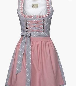 Alte Liebe NWT October Fest Dress Gray